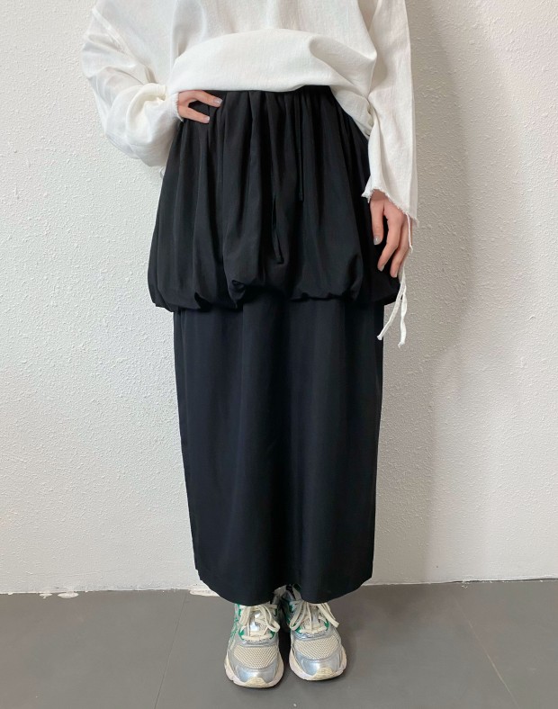 Black Bubble Skirt #250333
